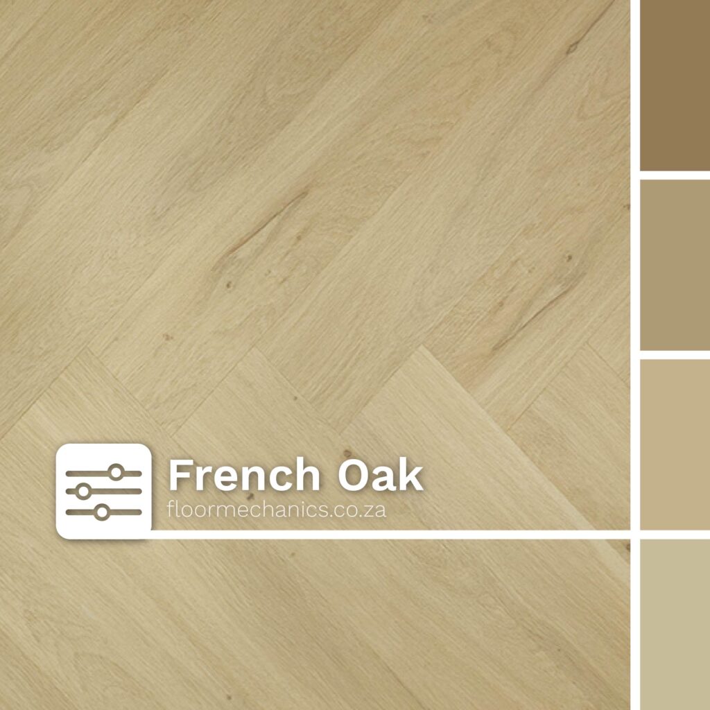 French Oak LVT Vinyl Flooring | Aspen Herringbone