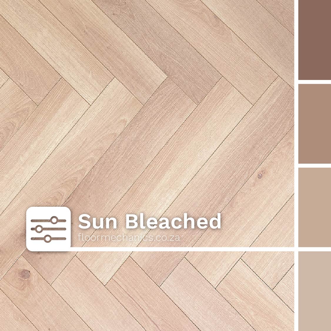 Sun Bleached Oak Herringbone Laminate Flooring | Finfloor Authentic Herringbone