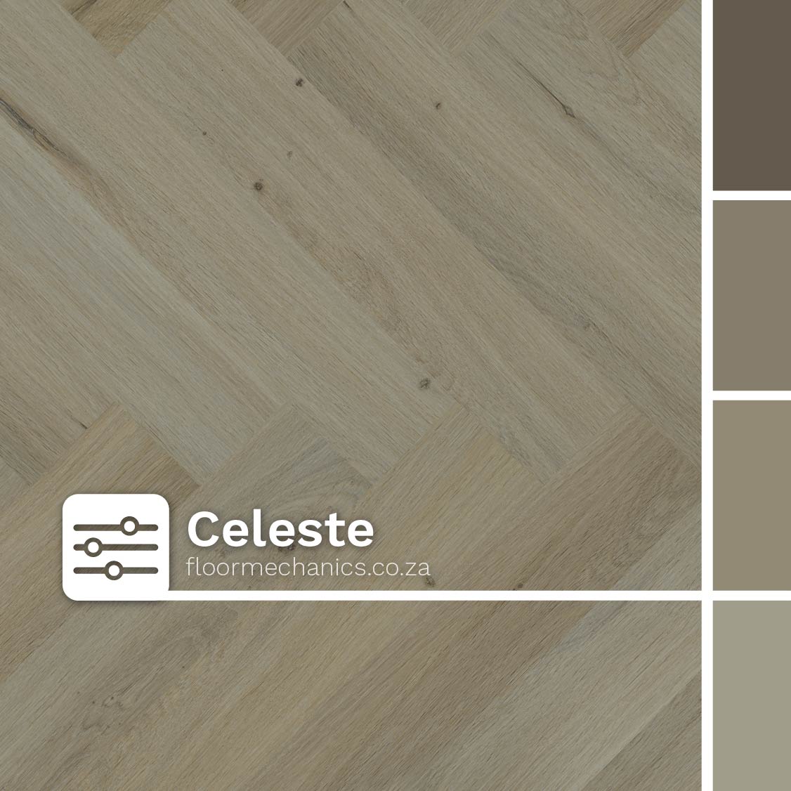 Celeste LVT Vinyl Flooring | Finfloor Aurora II Herringbone
